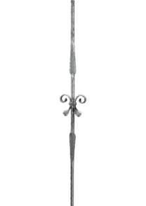Schmiedeeiserner Stab B7402 (▢14mm/1000mm) - Grande Forge