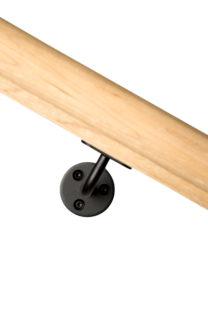 Alternative view of Handlaufträger LH-04 schwarz (pro Box)